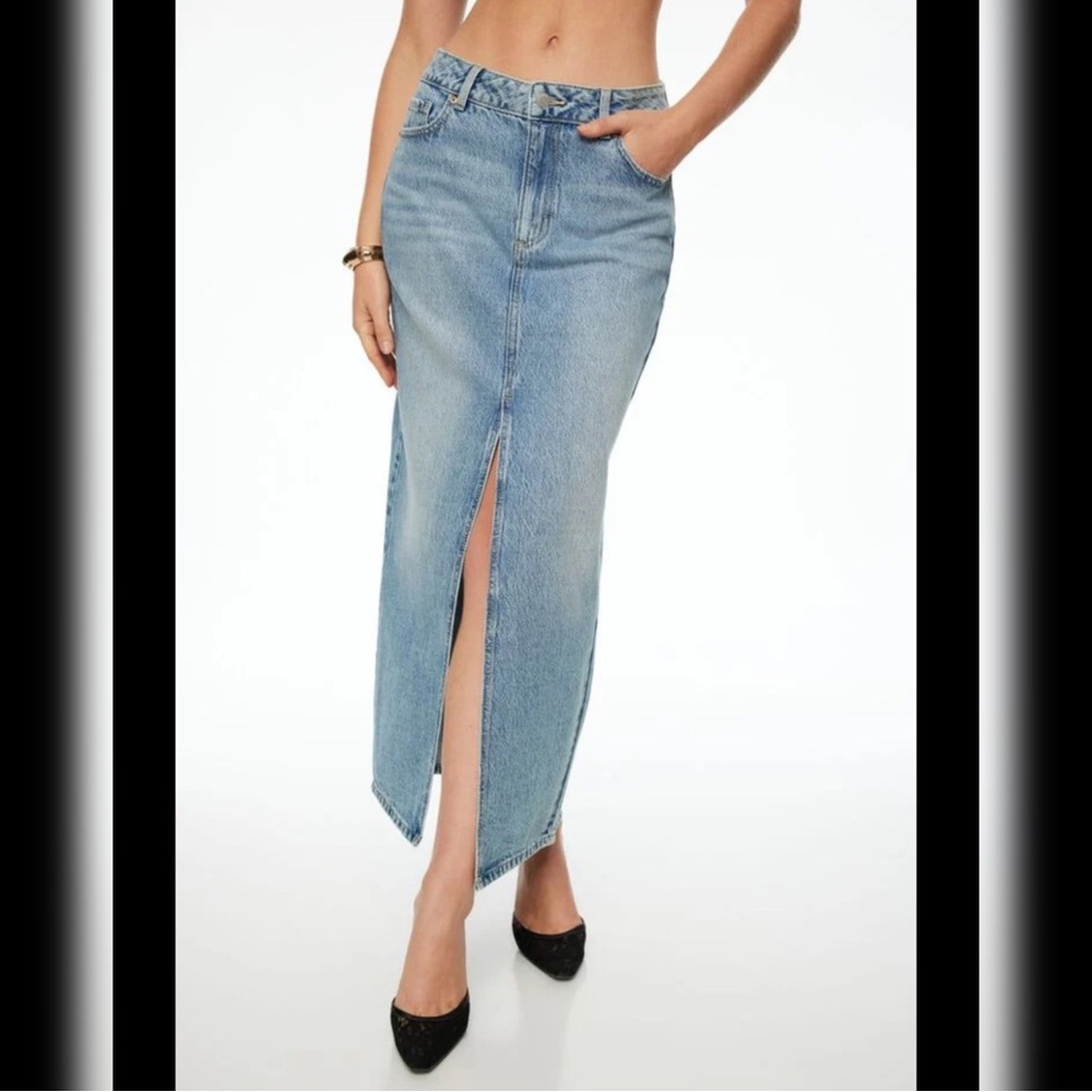 Dynamite Maxi Denim Skirt